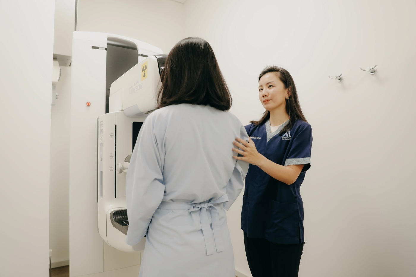 Mammography unit used for breast screening